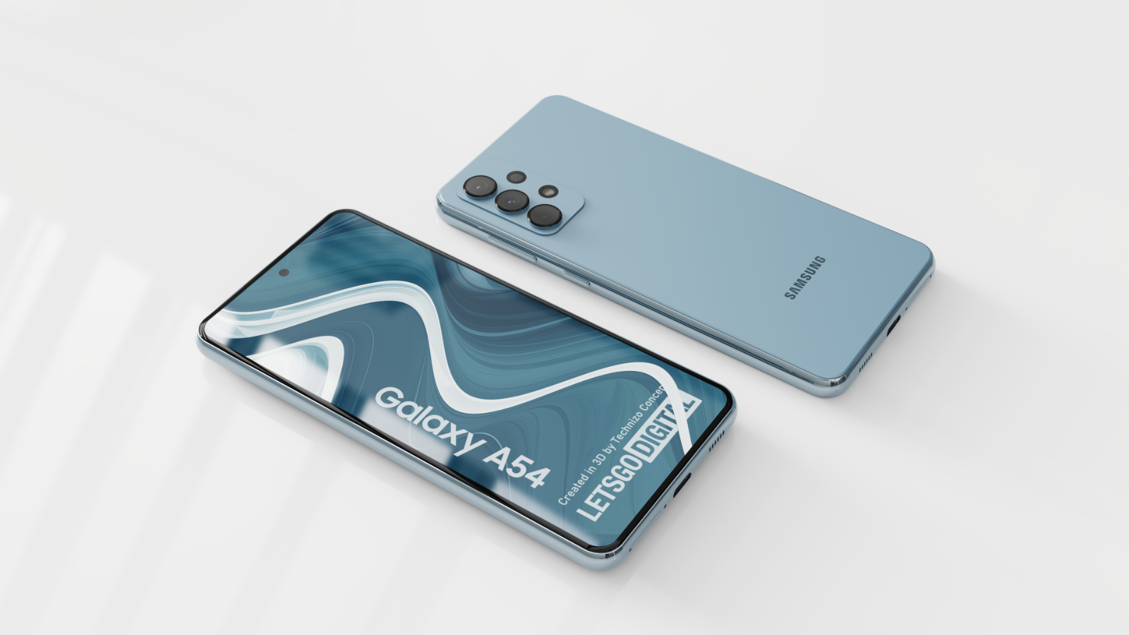 Concept images of the Samsung Galaxy A54